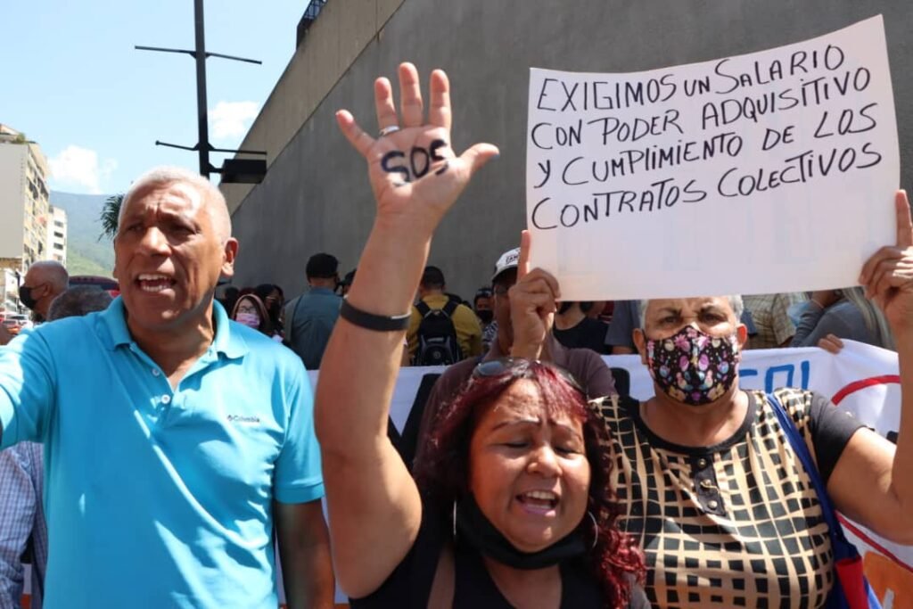 Caracas | Trabajadores públicos marcharon hasta el TSJ para exigir derogación del instructivo ONAPRE