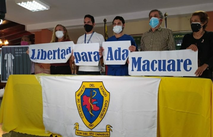 Gremios de la salud en Carabobo exigieron libertad para enfermera Ada Macuare