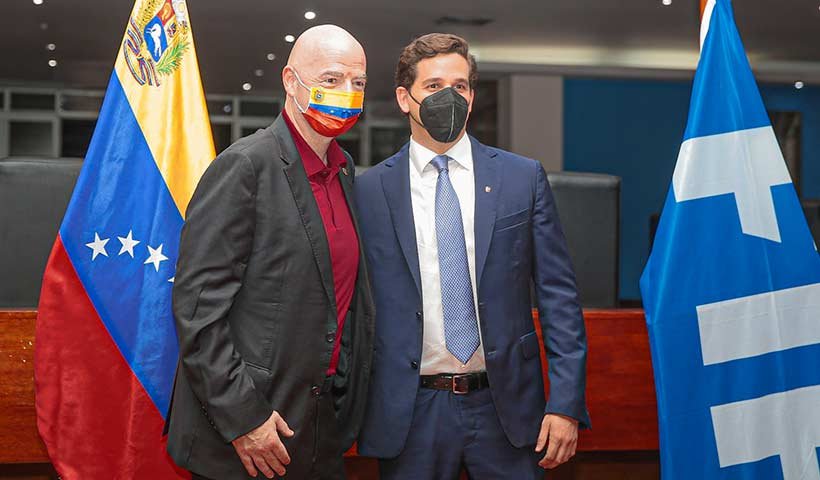 Presidente de la FIFA llegó a Venezuela