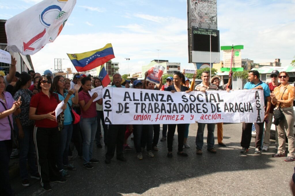 Alianza Social de Trabajadores de Aragua exige la liberación de los presos políticos y la activación del RR contra Maduro