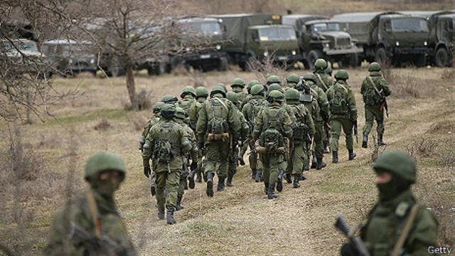soldados de Rusia en Frontera de Ucrania