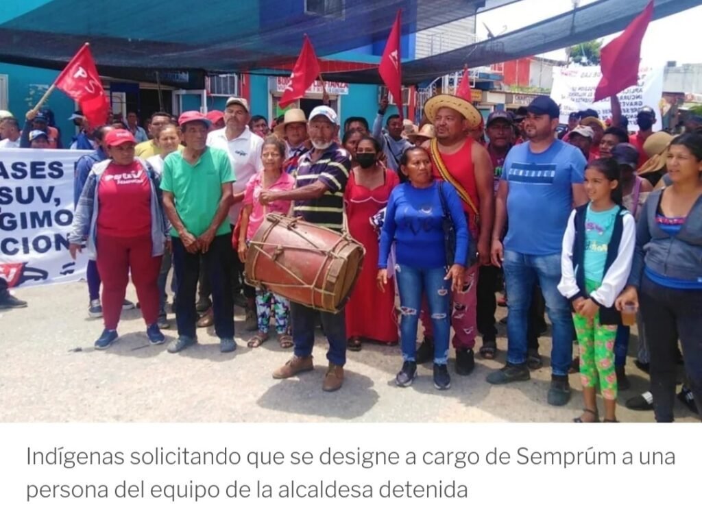 Sebastiana Barráez. El ELN financia un paro de indígenas que exige la salida de un alcalde y reclama el lugar de una alcaldesa presa por narcotráfico