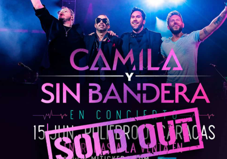 Agotadas las entradas para el concierto de Camila y Sin Bandera en poco más de 24 horas