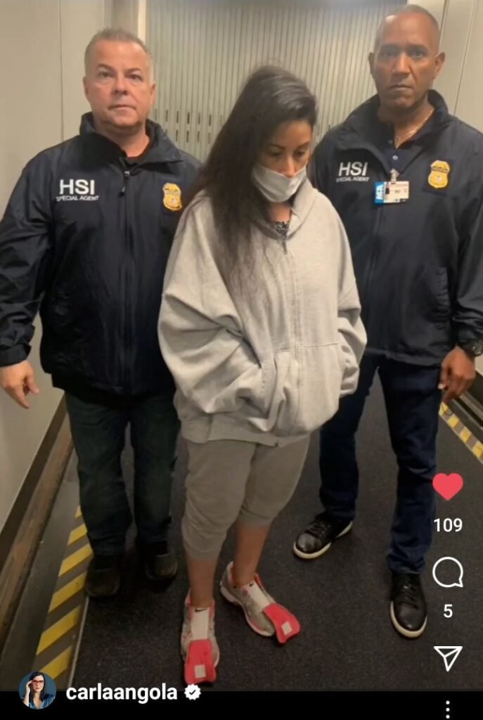 Develan primera foto de la ex enfermera de Hugo Chávez detenida en los EEUU