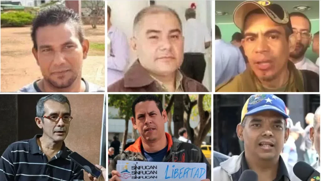 Dirigentes sindicales y defensores de derechos humanos - presos políticos