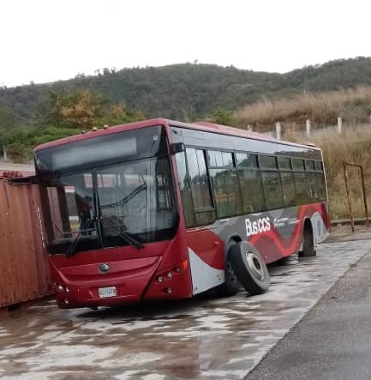 Estado de deterioro de los autobuses Yutong de las líneas BusCcs y del IFE