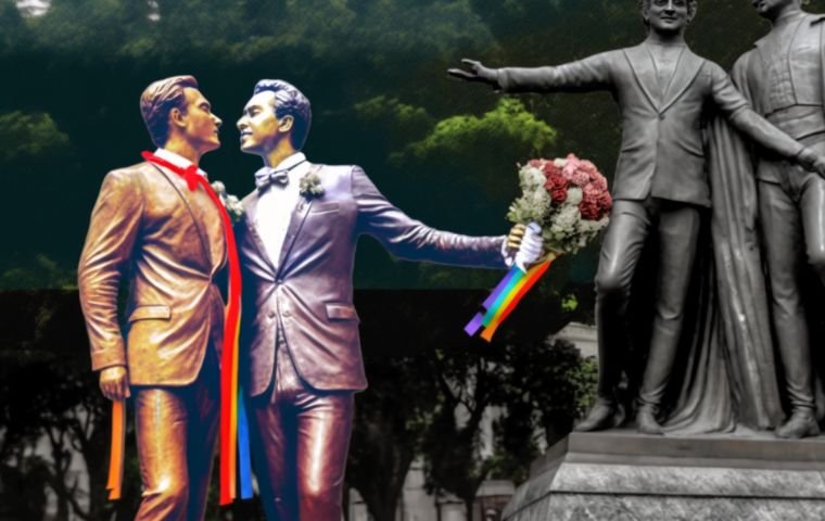Matrimonio Gay en plaza pública IA