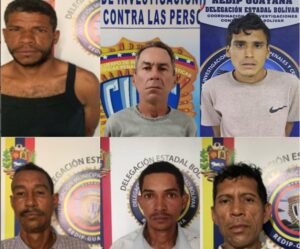 CICPC detiene a seis hombres por microtráfico y posesión de drogas en Guayana y Puerto La Cruz