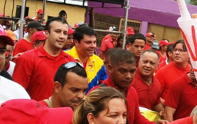 Hugo Cabezas, Tareck El Aissami y Diosdado Cabello
