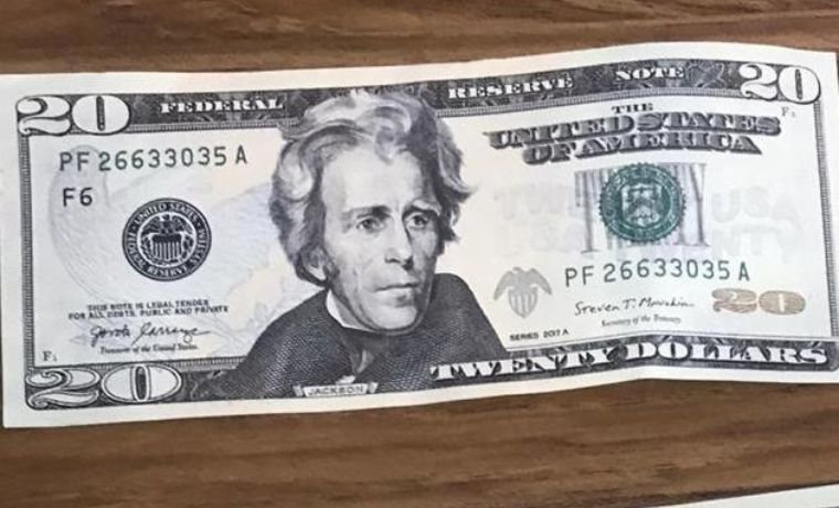 billetes falsos de 20 dólares