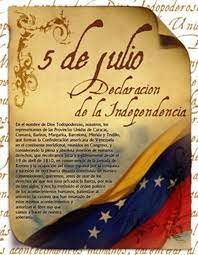 5 de julio de 1811 acta de independencia Venezuela