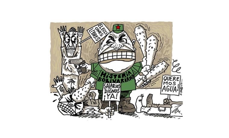 Caricatura de Samuel Bravo –La brava furia bolivariana