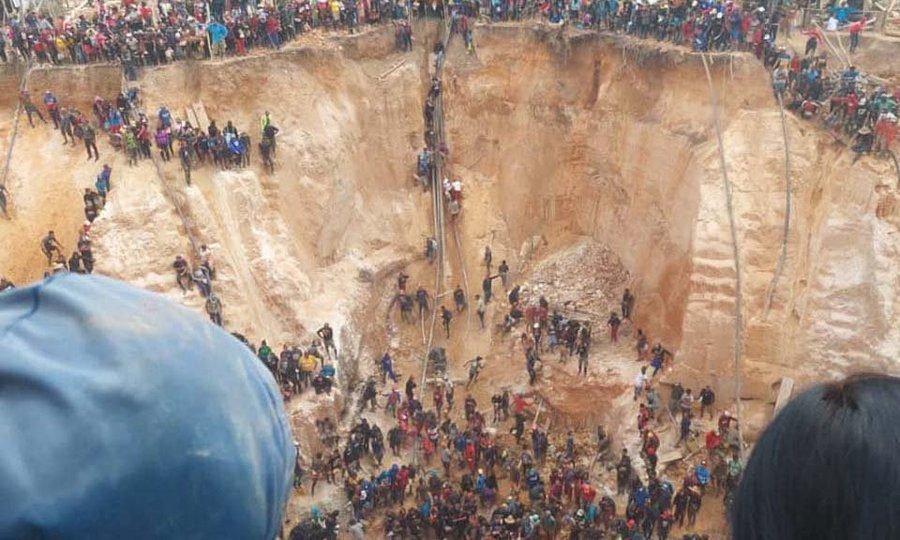 Heridos y muertos por derrumbe en una mina de oro en Bolívar
