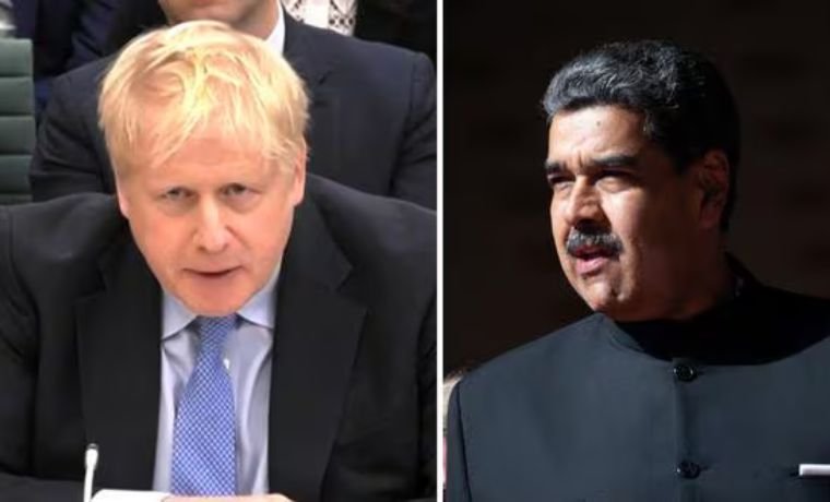 Boris Johnson y Nicolás Maduro