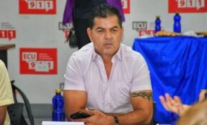 El alcalde de Portovelo - Ecuador, Jorge Maldonado
