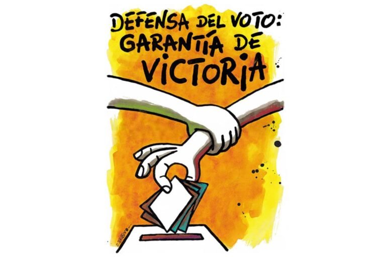 Caricatura de Samuel Bravo - ¡La brava defensa del voto!