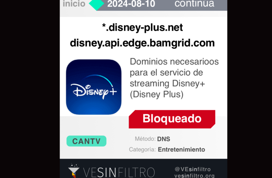 Cantv bloque canales streaming