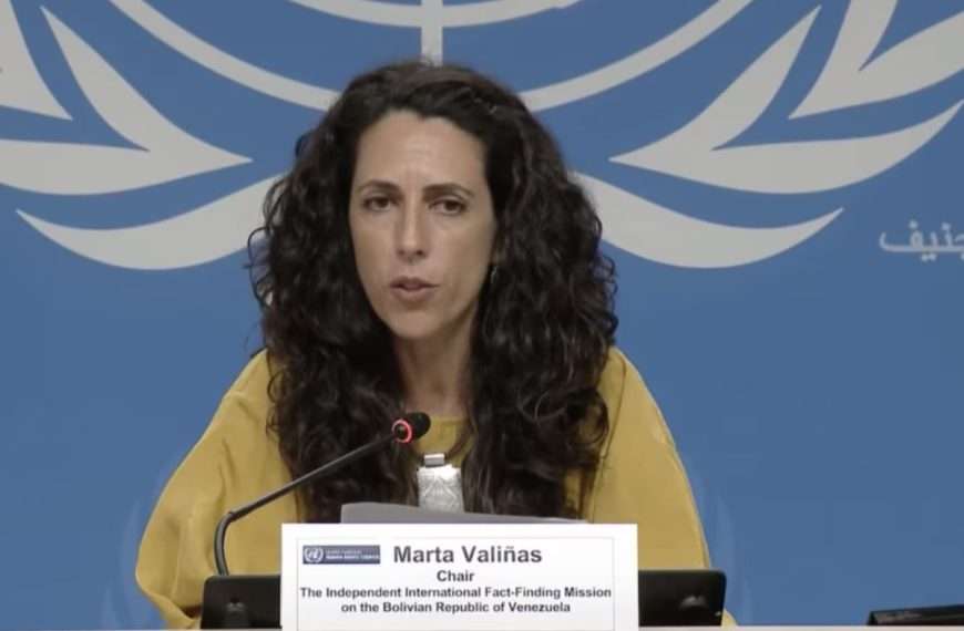 Misión de determinación de la ONU para Venezuela Marta Valiñas