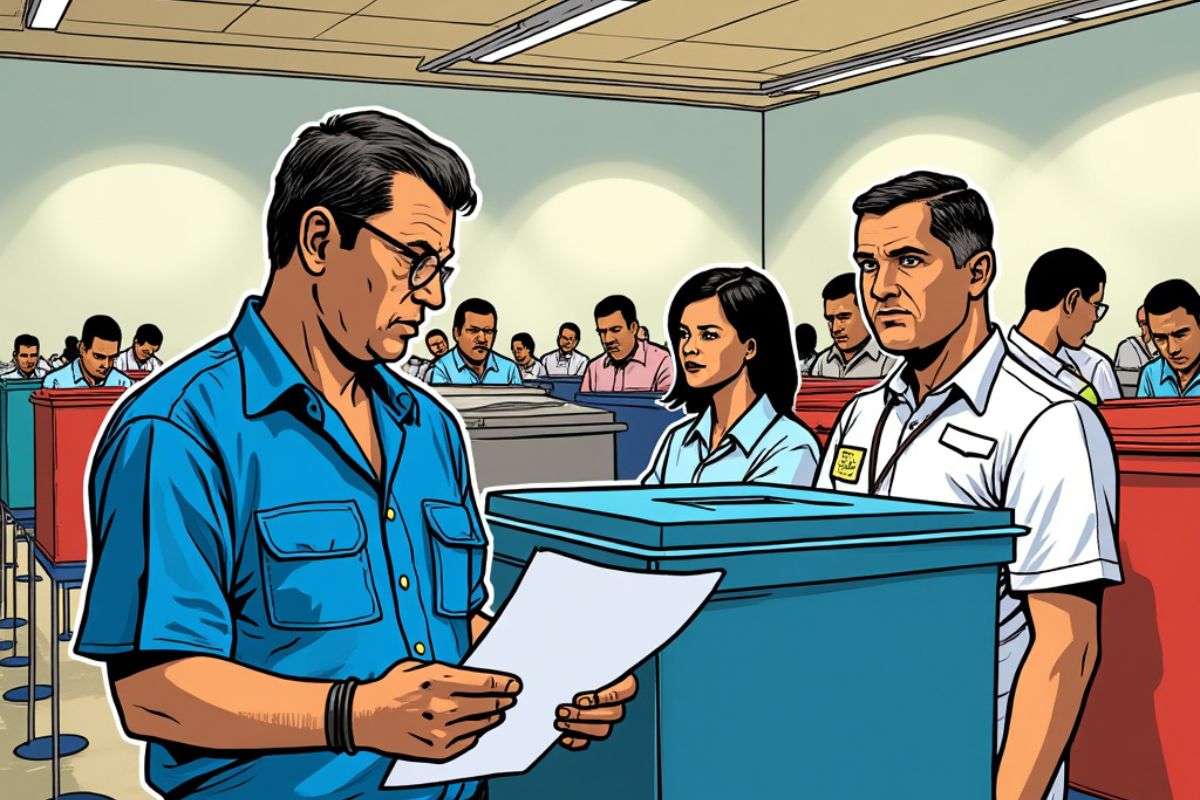 Testigo electoral, comic en grok diseñada por NNE para Punto de Corte