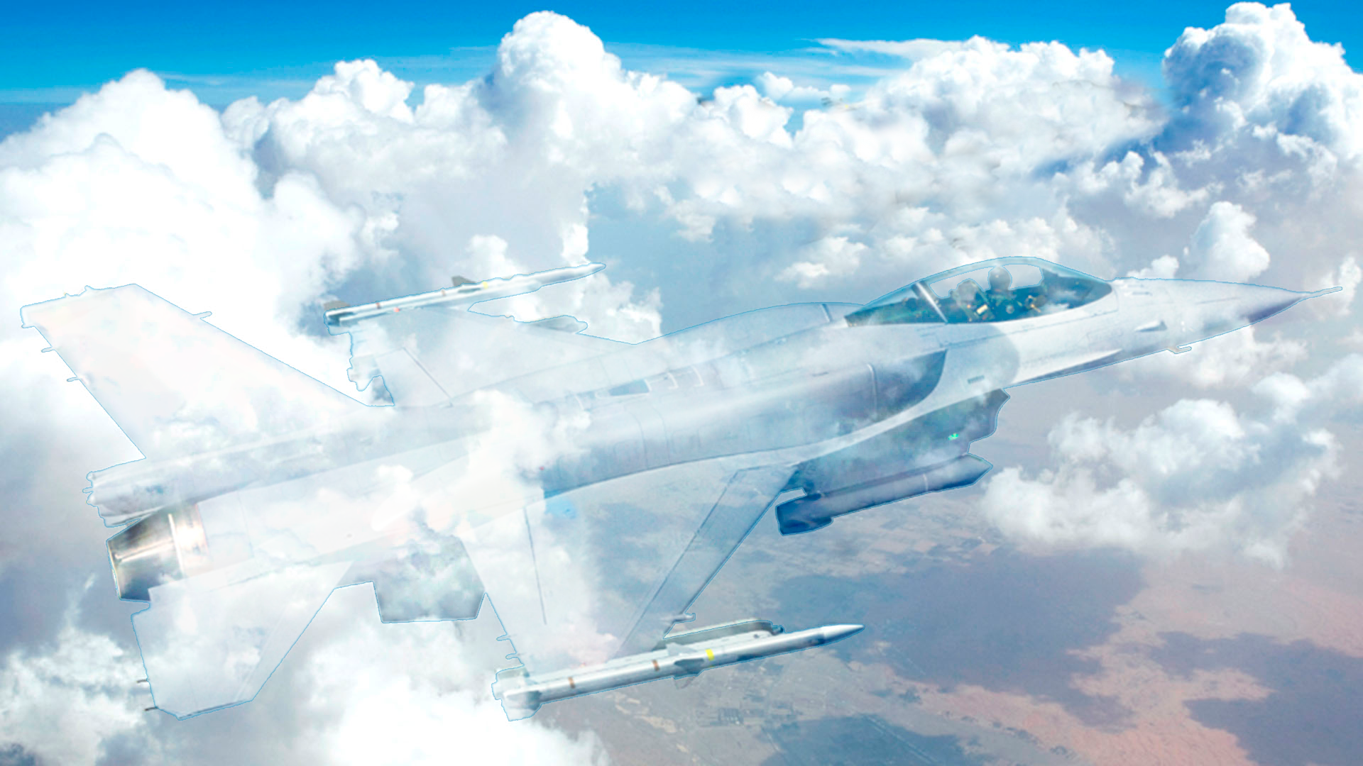 F-16 invisible