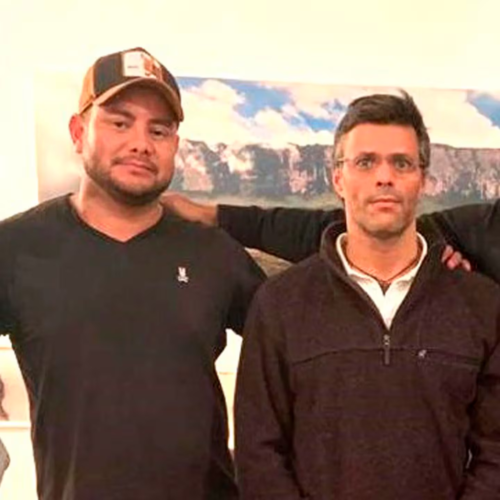 Sequea Torres y Leopoldo López en la última reunión en casa del dirigente opositor de los preparativos para la Operación Libertad del 30 de abril