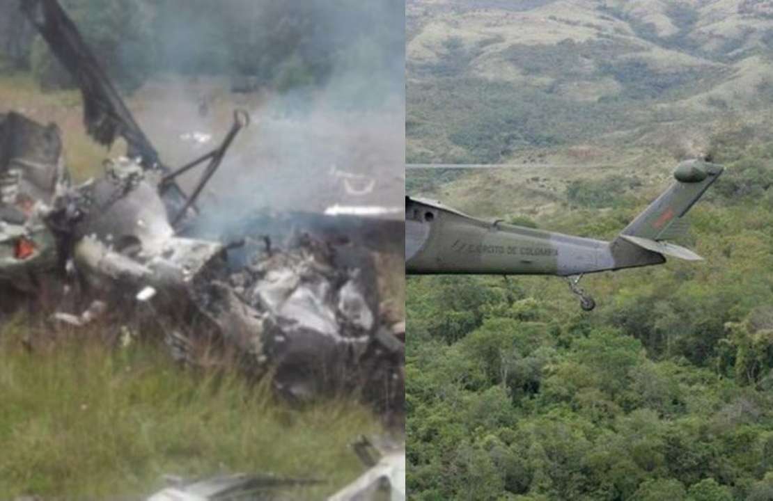Accidente de helicóptero en Colombia dejó 8 militares muertos