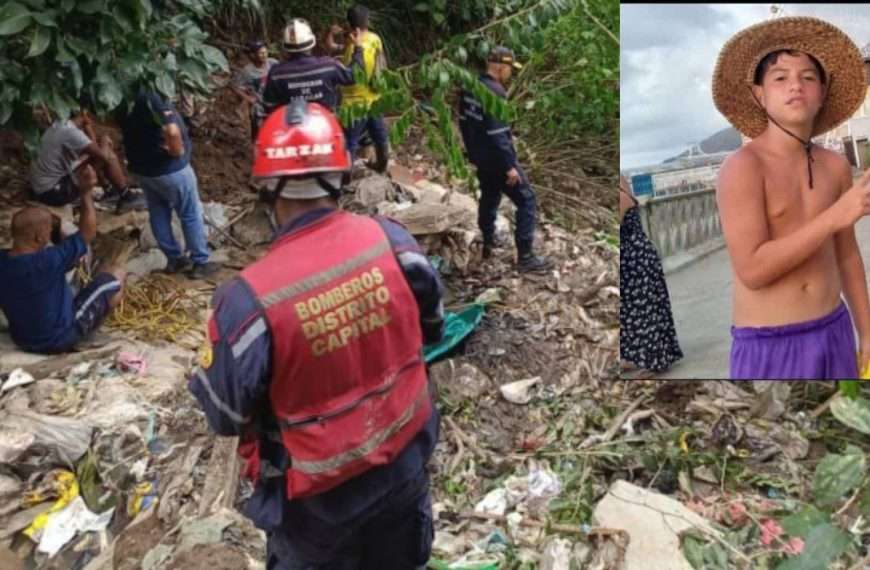Inician labores de búsqueda del adolescente que se llevó quebrada en Catia (1)