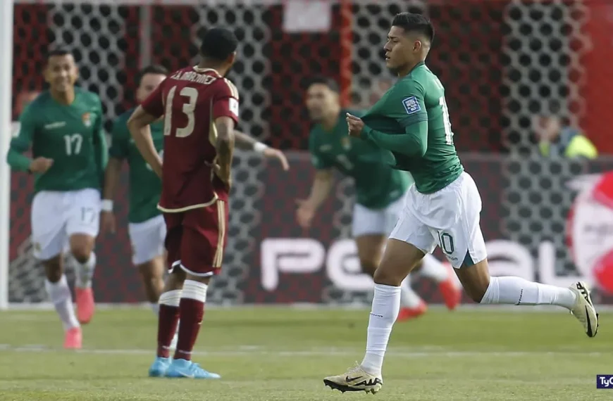 Gol de Ramiro Vaca en Bolivia vs Venezuela