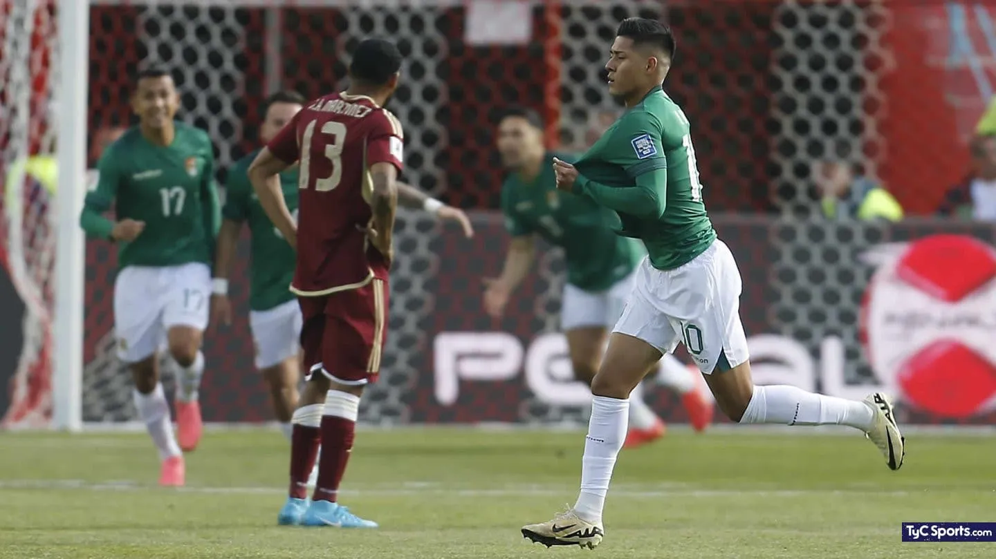 Gol de Ramiro Vaca en Bolivia vs Venezuela