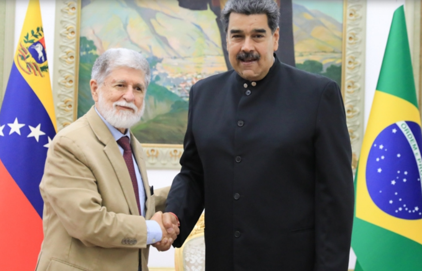 Amorim y Maduro Brasil desconoce resultados en Venezuela