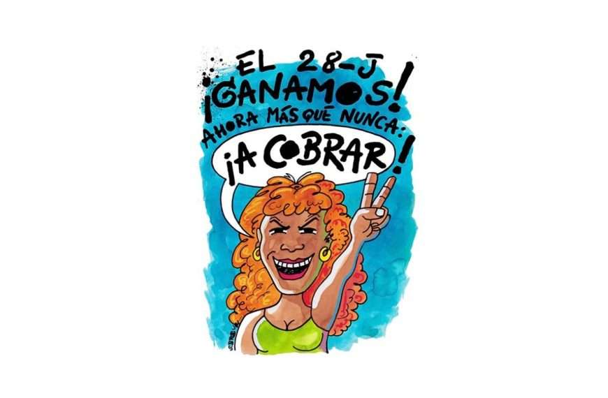 Caricatura Ahora más que nunca ¡a cobrar!