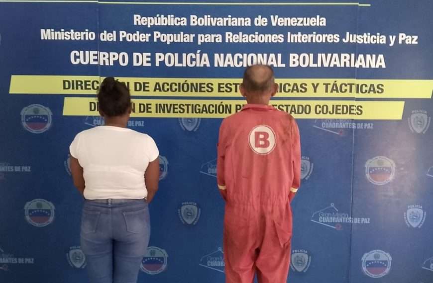 Mamá y expareja de la abuela arrestados por presunto abuso sexual de dos niñas en Cojedes