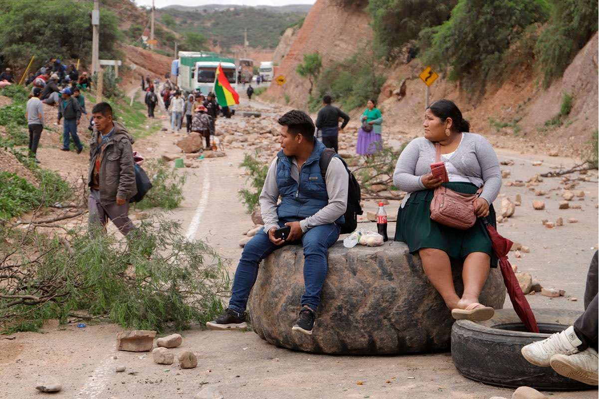 Bloqueos en el departamento de Cochabamba por procesos judiciales contra Evo Morales