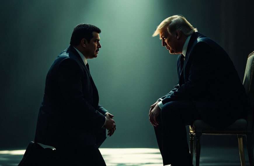Maduro de rodillas ante Trump 2