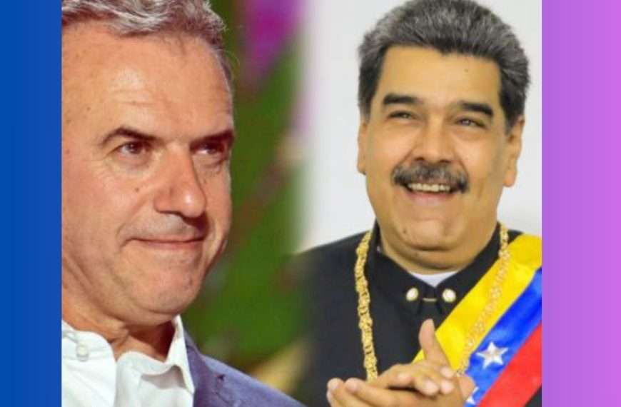 Yamandú Orsi y Nicolás Maduro