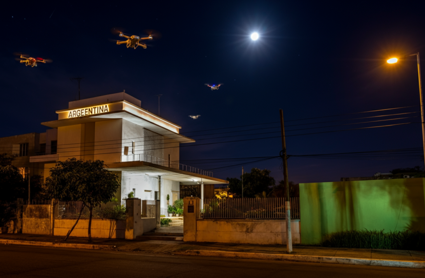 Sede de embajada de Argentina en caracas asediada por drones