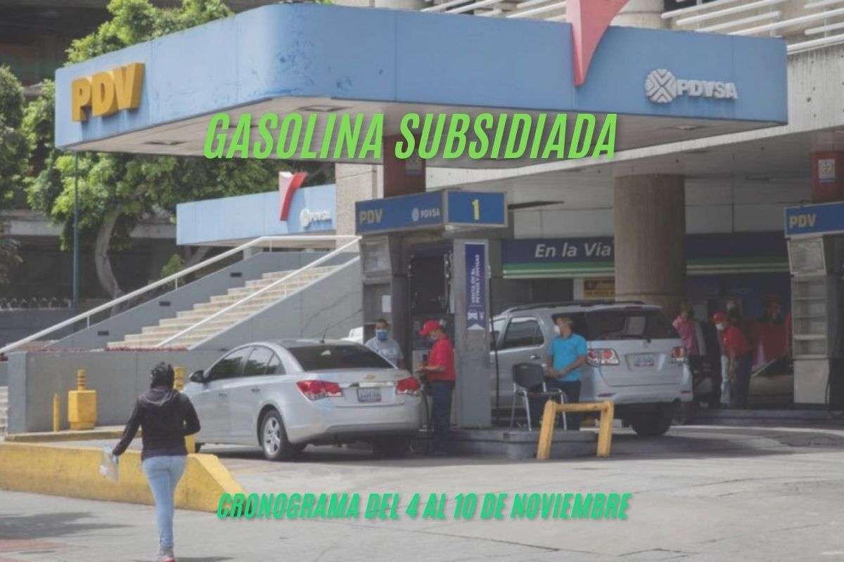 Cronograma del 4 al 10 de noviembre
