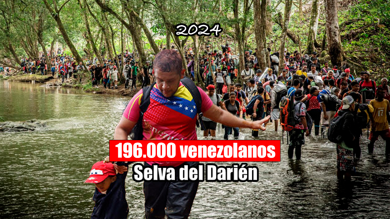 Crisis migratoria venezolanos en el Darien 2024