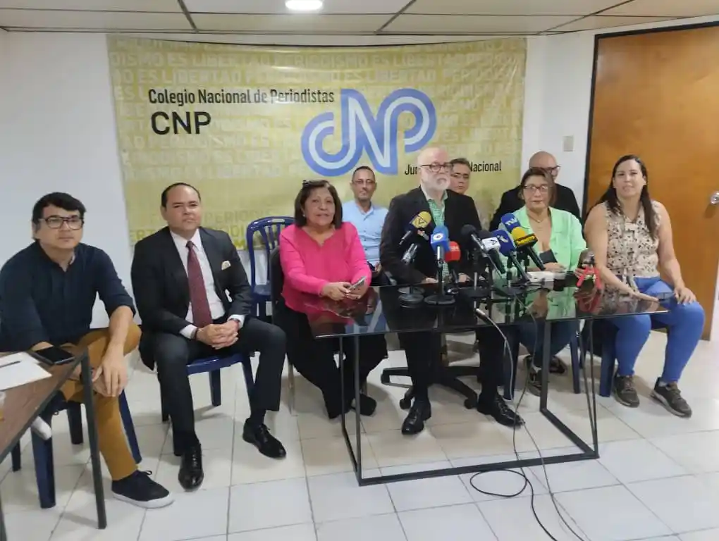 El CNP exige la liberación inmediata de 14 periodistas detenidos por motivos políticos. Foto cortesía Efecto Cocuyo