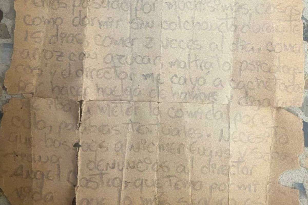 Nota del preso político Ángelo Rosales