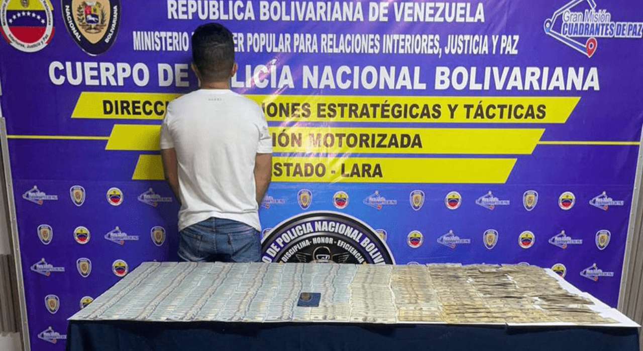 PNB detiene sujeto con más de 30 mil dólares en efectivo en Lara
