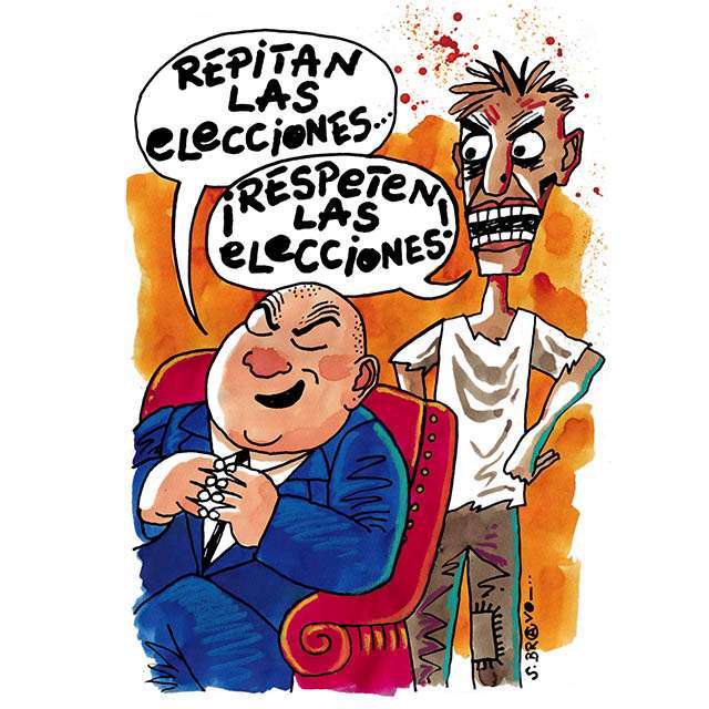 Caricatura de Samuel Bravo - El bravo desconocimiento de la soberanía popular…