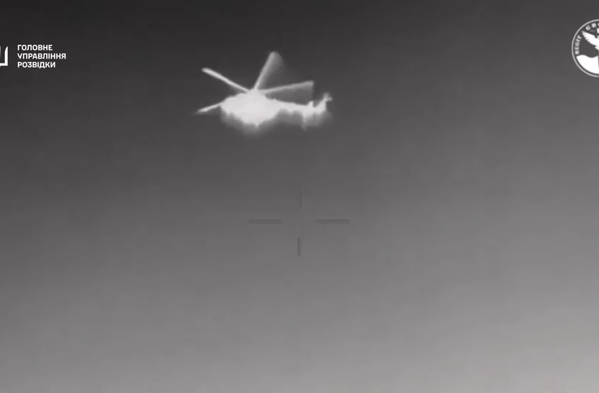 Helicóptero ruso derribado por drones navales ucranianos