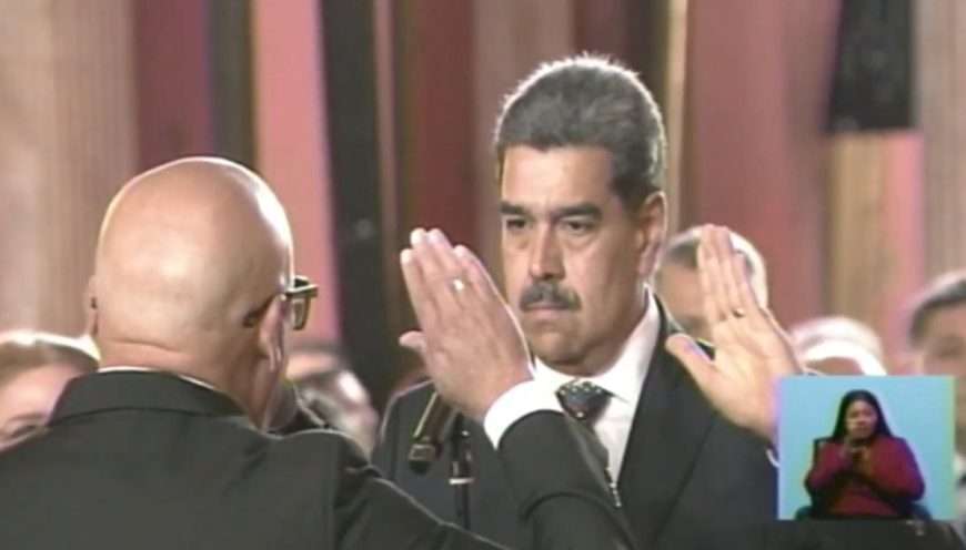 Nicolás Maduro se juramentó para su tercer periodo en Venezuela