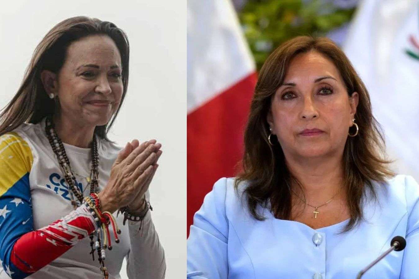 María Corina Machado agradece a Dina Boluarte apoyo a la lucha venezolana