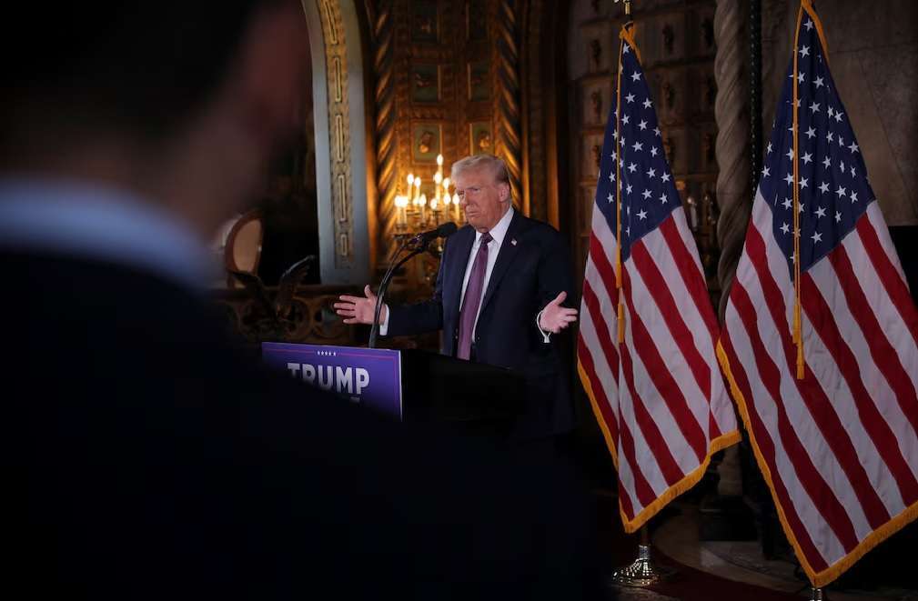 Trump El presidente electo también declaró, desde su residencia en Mar-a-Lago, que México debería frenar el flujo migratorio que llega a la frontera que comparten