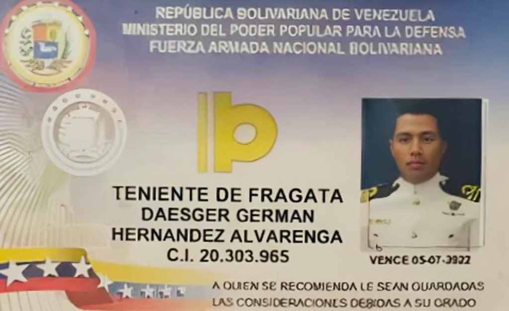 Teniente de fragata retirado de la Armada, Daesger Germán Hernández Alvarenga