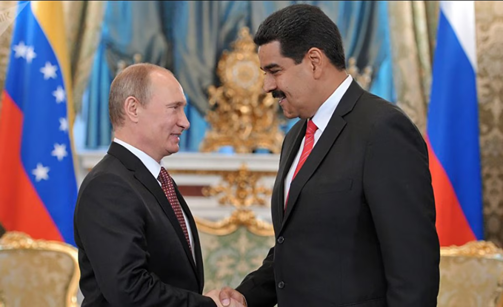 El presidente ruso, Vladimir Putin, en un encuentro con Nicolás Maduro (Archivo)