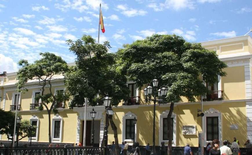 Casa amarilla de la cancillería de Venezuela