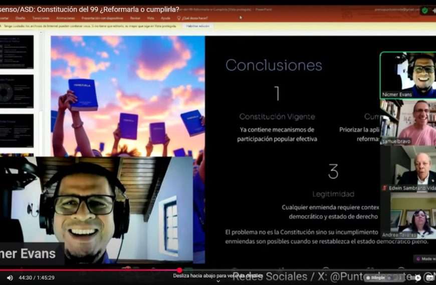 Foro Constitución del 99 Reformarla o cumplirla